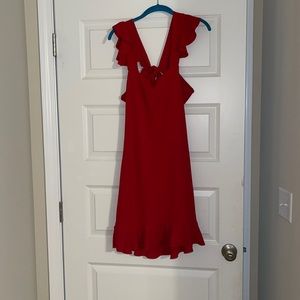 NWT! Red dress with open back